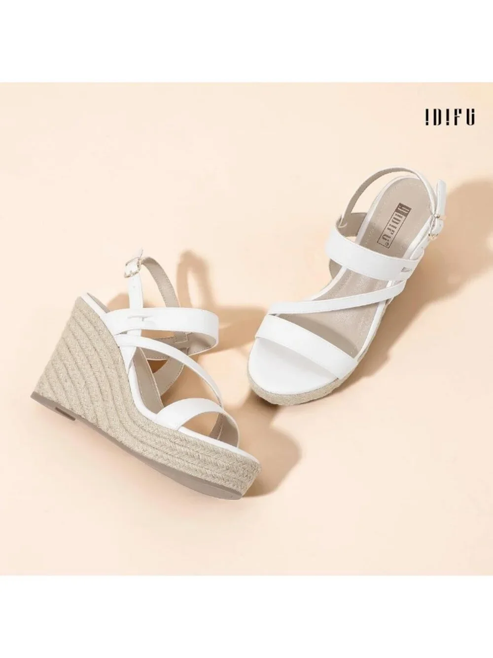 Strappy Open Toe Espadrille Wedge Sandals for Women | Comfortable High Heel